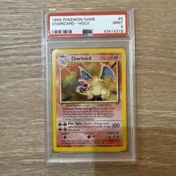 1999 Pokemon Game Charizard-Holo PSA Mint 9 Base Set Unlimited - Image 1