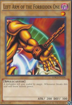 1X NM Left Arm of the Forbidden One - LDK2-ENY06 - Common Unlimited - Yugi - Image 1