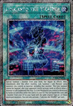 Link Into The VRAINS! - Platinum Secret Rare 1st Ed. RA04-EN294 - NM - YuGiOh - Image 1