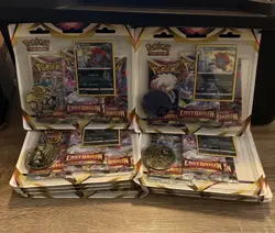 Pokemon TCG Trading Card Game Sword & Shield Lost Origin 3 Pack Blister Weavile - Image 1