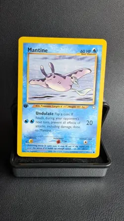 Mantine 64/111 Neo Genesis 1st Edition Pokemon Card WOTC NM/Mint - Image 1