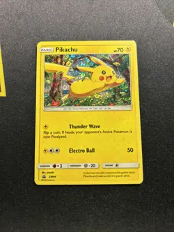 Pikachu SM04 LP/EX -Holo Pokemon Card- Black Star Promo (7q) - Image 1