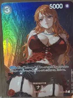 One Piece Nami Anime Waifu Custom DIY Art One Piece card - Image 2