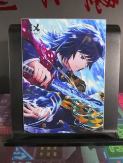 Giyu Tomioka EX Gold Metal Demon Slayer Collectible Card NM Anime - Image 1