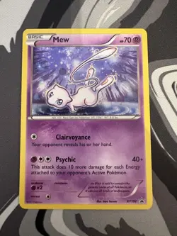 Mew XY192 Holo Ultra Rare Black Star Promo Pokemon Card - Image 1
