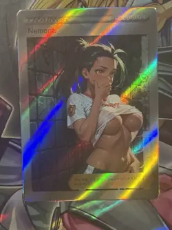 Pokemon Nemona Anime Waifu Custom DIY Trainer Art Sexy Pokemon card - Image 1