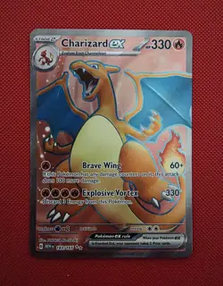 Pokemon TCG Charizard EX Scarlet & Violet 151 Holo Ultra Rare Card 183/165 NMT! - Image 1