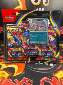 Pokemon Phantasmal Flames 3 Pack Blister SEALED Promo Card Booster - Image 1