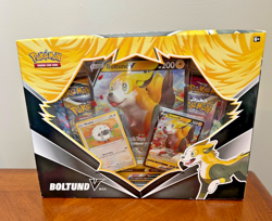 NEW Pokemon TCG Boltund V Box Promo Cards 4 Booster Packs All Factory Sealed - Image 1