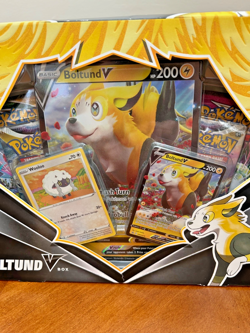 NEW Pokemon TCG Boltund V Box Promo Cards 4 Booster Packs All Factory Sealed - Image 2