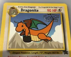 LP Pokemon DRAGONITE Card BLACK STAR PROMO Set #5 Movie Release WB Stamped WOTC - Image 2