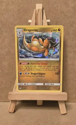 Pokemon TCG 2019 Dragonite 151/236 Holo Cracked Ice Unified Minds Card - Image 1