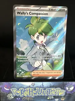 Pokemon Card Wally’s Compassion 176/132 Mega Evolution Full Art Holo Near Mint - Image 1