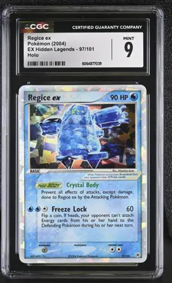 CGC 9 MINT Regice ex 2004 EX Hidden Legends 97/101 Holo Pokemon Card - Image 1