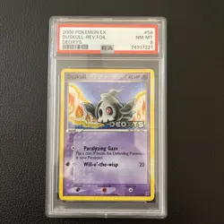 Graded PSA 8 NM-MT DUSKULL 2005 Pokemon EX Card REV FOIL #58 Deoxys - Image 1