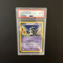 Graded PSA 8 NM-MT DUSKULL 2005 Pokemon EX Card REV FOIL #58 Deoxys - Image 5