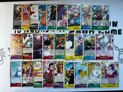 X27 One Piece CCG Two Legends Card Lot Common/Uncommon OP08 NM/M Condition - Image 1