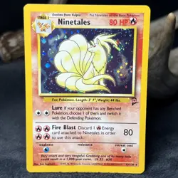 Pokemon TCG Ninetales Base Set 2 Holo Unlimited Rare Card 13/130 - Image 1