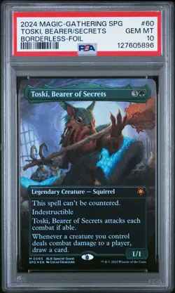 2024 MTG BLOOMBURROW SPECIAL GUESTS #60 TOSKI, BEARER OF SECRETS PSA 10 - Image 1