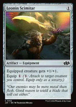 Leonin Scimitar, Foundations Jumpstart, Near Mint x 1 MTG - Image 1