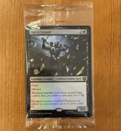 Agent Venom [Prerelease] R 0049, Sealed Foil Promo, MTG Marvel’s Spider-Man SPM - Image 1