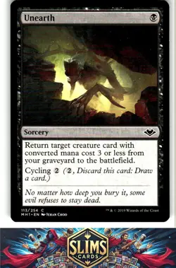 Magic the Gathering MTG Modern Horizons Unearth #113 Buy 2 Get 1 - Image 1