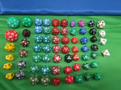 Magic The Gathering Dice 65 Multiple Variants Green Red White Yellow Black TS - Image 1