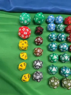 Magic The Gathering Dice 65 Multiple Variants Green Red White Yellow Black TS - Image 2
