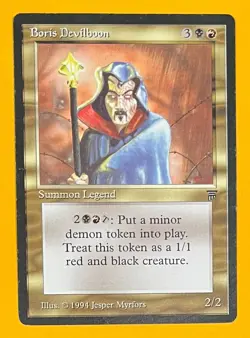 MTG BORIS DEVILBOON Legends (OldManMTG 012-685) - Image 1