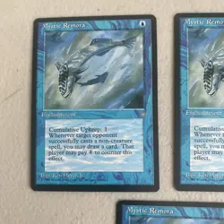 Mystic Remora (Ice Age, Common, English), 1995 MTG X3 - Image 2