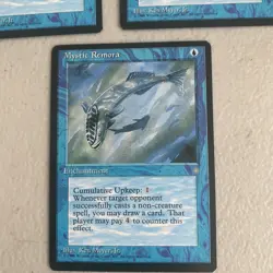 Mystic Remora (Ice Age, Common, English), 1995 MTG X3 - Image 4