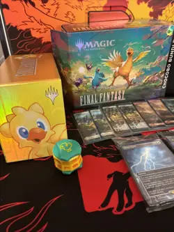 MTG Final Fantasy Chocobo Bundle Wheel, Foil Box, Tokens, Track lands - In Pics - Image 2