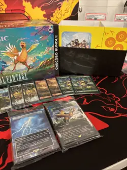 MTG Final Fantasy Chocobo Bundle Wheel, Foil Box, Tokens, Track lands - In Pics - Image 3