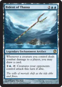 1x Bident of Thassa Light Play MTG Magic - Kid Icarus - - Image 1