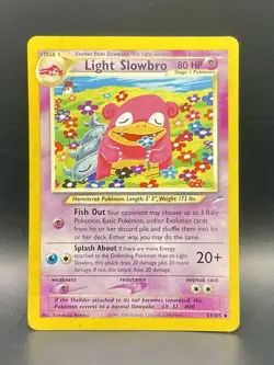Light Slowbro 51/105 Neo Destiny (2002) Uncommon Card Vintage WOTC Pokemon TCG - Image 5