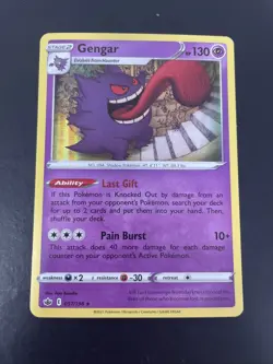 Gengar 057/198 Holo Pokemon Trading Card Chilling Reign - Image 1
