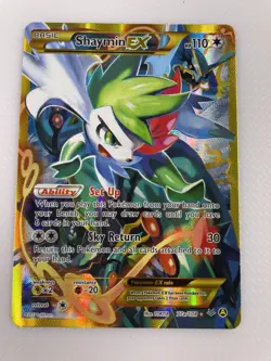 Pokemon TCG Shaymin-EX 77a/108 XY Roaring Skies Full Art Ultra Rare Holo - Image 1
