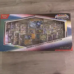 Pokemon Prismatic Evolutions Lucario ex & Tyranitar ex Premium Collection - Image 1