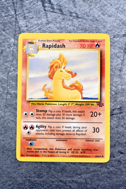 Pokemon TCG - Rapidash 44/64 - Jungle - Uncommon LP/NM - Image 1