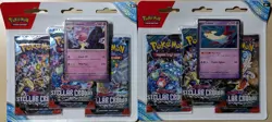 Pokemon Stellar Crown Sealed 3-Pack Blister Set of 2 Latias Tinkaton - Image 1
