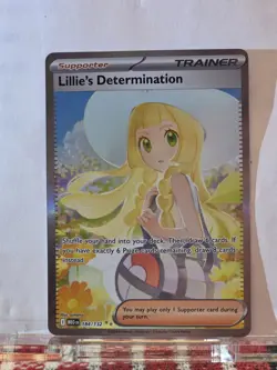 Lillie’s Determination Special Illustration Rare 184/132 Pokemon Mega Evolution - Image 1