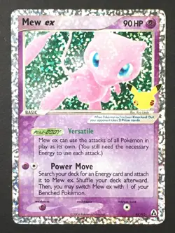 Pokemon TCG Mew EX 88/92 25th Celebrations Classic Collection Holo HP/DAMAGED - Image 1