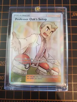 Professor Oak's Setup 233/236 Full Art Ultra Rare Pokemon TCG NM With Hard Case - Image 1