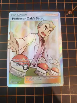 Professor Oak's Setup 233/236 Full Art Ultra Rare Pokemon TCG NM With Hard Case - Image 2