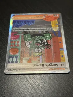 Pokemon TCG Lt. Surge's Bargain SIR Mega Evolution 185/132 NM - Image 3