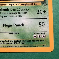 TCG Pokemon Nidoqueen Jungle 7/64 Rare Holo 1999 WOTC NM - Image 5