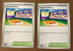 X2 Pokemon - Lively Stadium 180/191 Scarlet & Violet Surging Sparks - Image 1