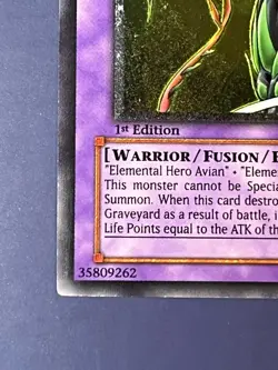 Yugioh Elemental Hero Flame Wingman TLM-EN035 Ultimate Rare 1st Edition LP - Image 5