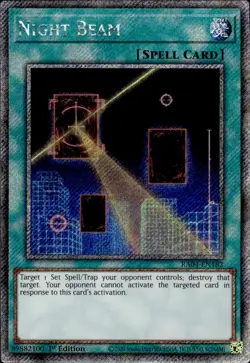 Night Beam - Platinum Secret Rare 1st Edition RA04-EN182 - NM - YuGiOh - Image 1