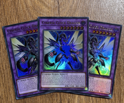 3x Cyberse Clock Dragon | Full Playset | SOFU-EN034 | Ultra Rare | YuGiOh | Mint - Image 2